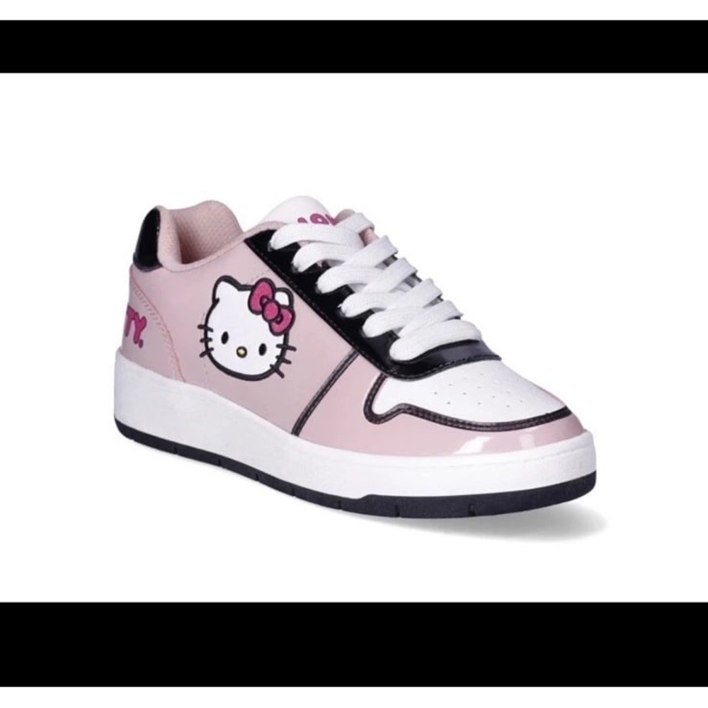 Hello Kitty by Sanrio women's pink casual court sneakers size 11‎